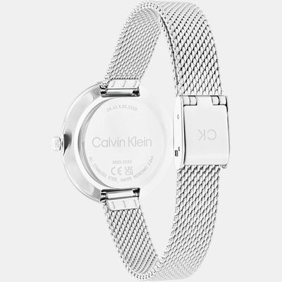 Ck Iconic Women Quartz Silver Dial Analog Stainless Steel Watch 25200184