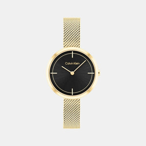Ck Iconic Women Quartz Black Dial Analog Stainless Steel Watch 25200186