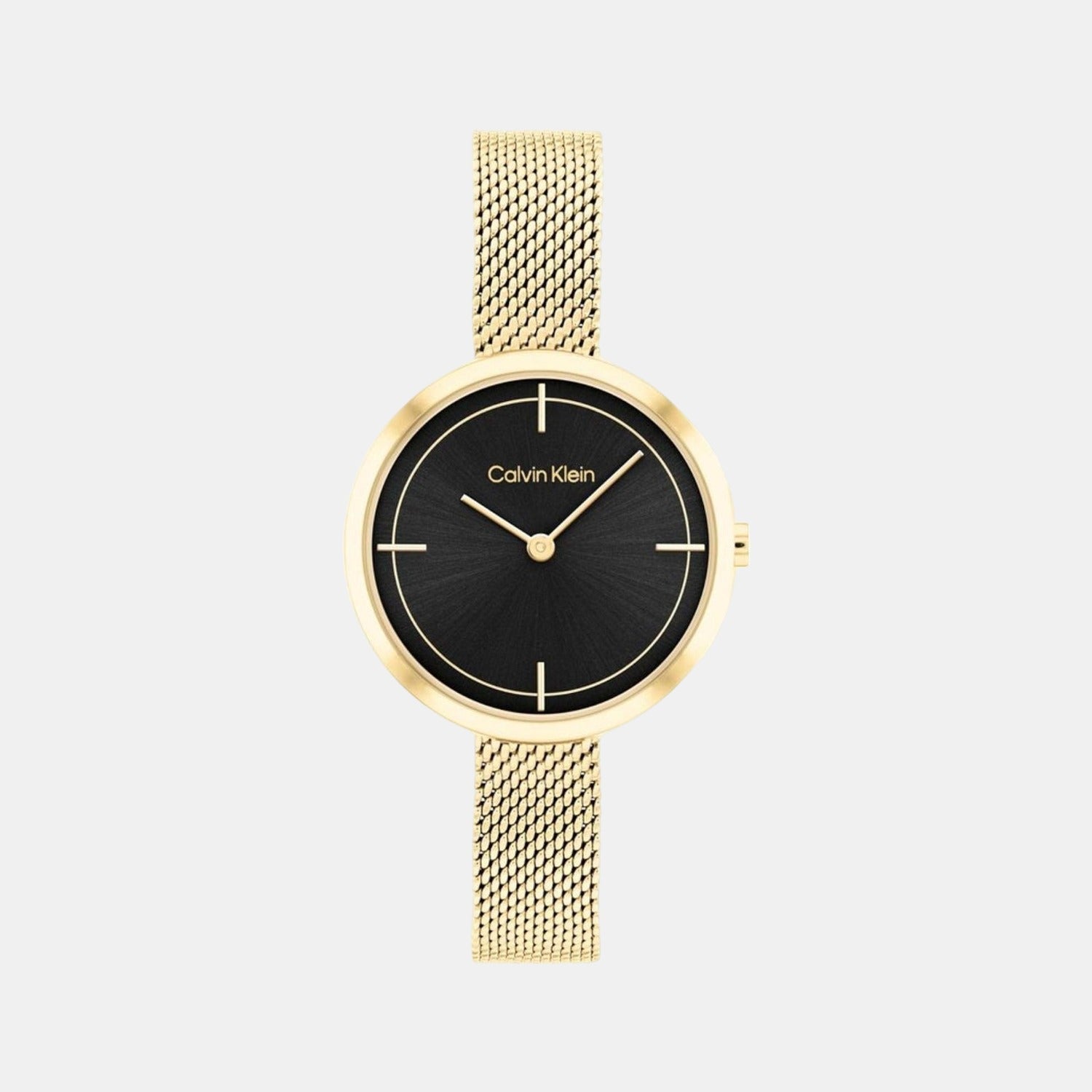 Ck Iconic Women Quartz Black Dial Analog Stainless Steel Watch 25200186