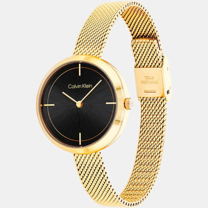 Ck Iconic Women Quartz Black Dial Analog Stainless Steel Watch 25200186
