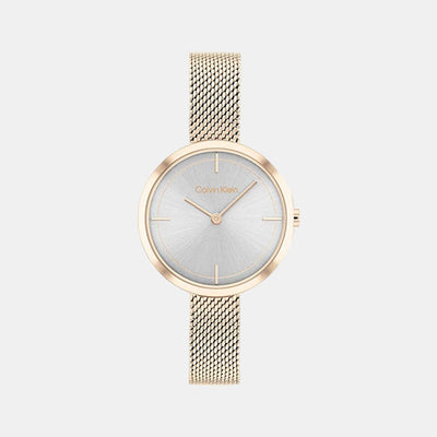 Ck Iconic Women Quartz Grey Dial Analog Stainless Steel Watch 25200187