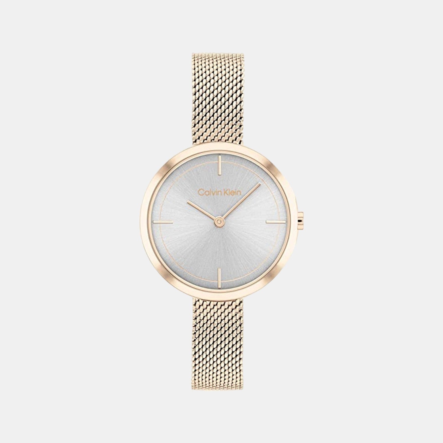 Ck Iconic Women Quartz Grey Dial Analog Stainless Steel Watch 25200187