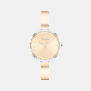 Ck Iconic Women Quartz Rose Gold Dial Analog Stainless Steel Watch 25200188