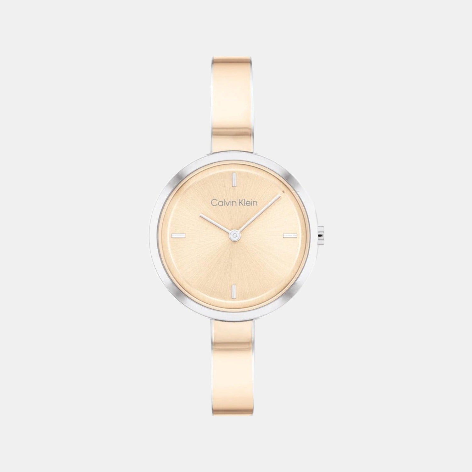 Ck Iconic Women Quartz Rose Gold Dial Analog Stainless Steel Watch 25200188