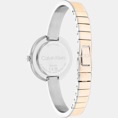 Ck Iconic Women Quartz Rose Gold Dial Analog Stainless Steel Watch 25200188