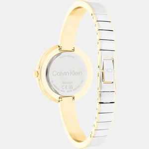 Ck Iconic Women Quartz White Dial Analog Stainless Steel Watch 25200189