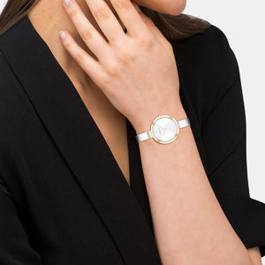 Ck Iconic Women Quartz White Dial Analog Stainless Steel Watch 25200189