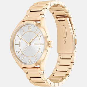 Essentials Women Quartz Grey Dial Analog Stainless Steel Watch 25200191