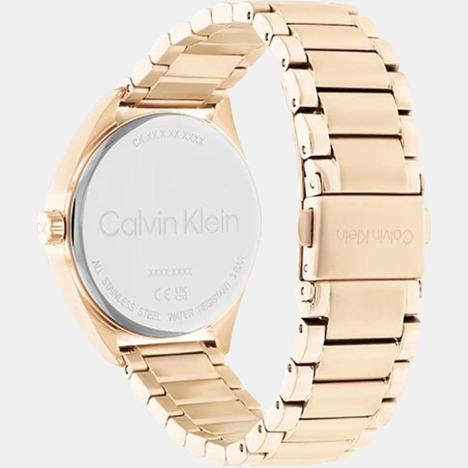Essentials Women Quartz Grey Dial Analog Stainless Steel Watch 25200191