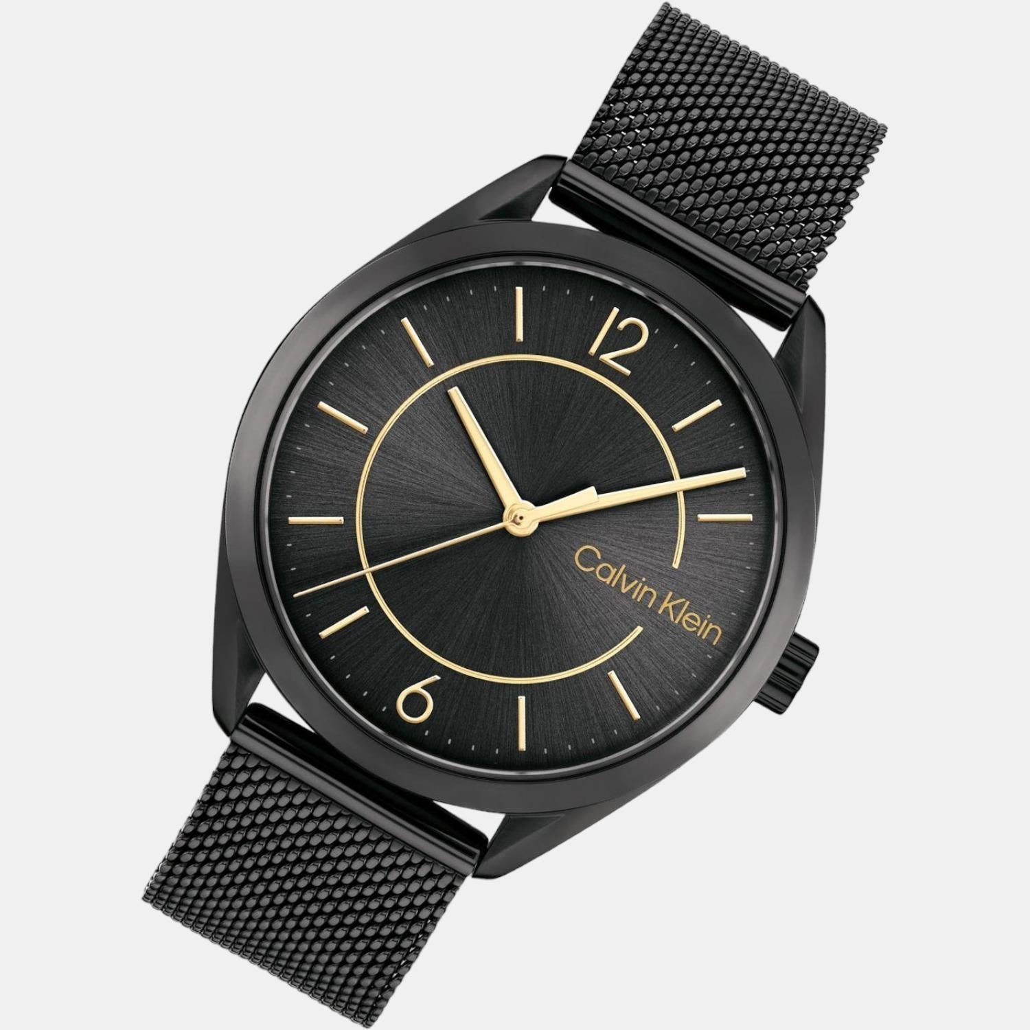Essentials Women Quartz Black Dial Analog Stainless Steel Watch 25200194