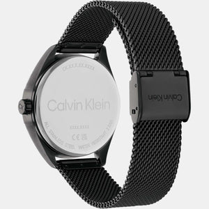 Essentials Women Quartz Black Dial Analog Stainless Steel Watch 25200194