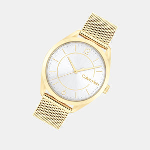 Essentials 3H Women Quartz Silver Dial Analog Stainless Steel Watch 25200195