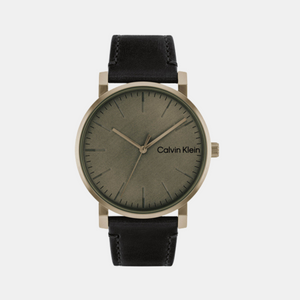 Ck Slate Men Quartz Grey Dial Analog Leather Watch 25200263
