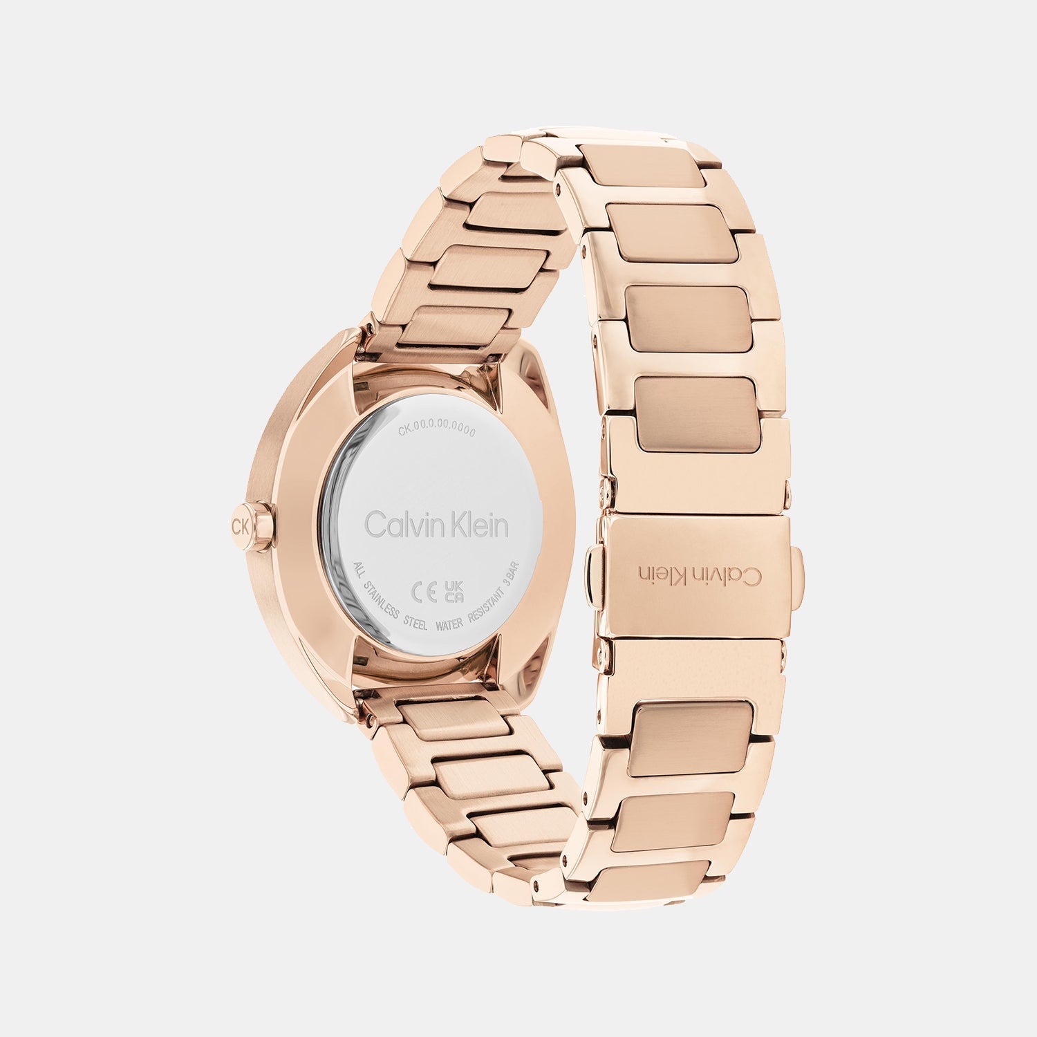 Ck Adorn Women Quartz Gold Dial Analog Stainless Steel Watch 25200277