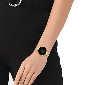 Calvin Klein Minimalistic T-Bar Black Dial  Women 37mm 25200287