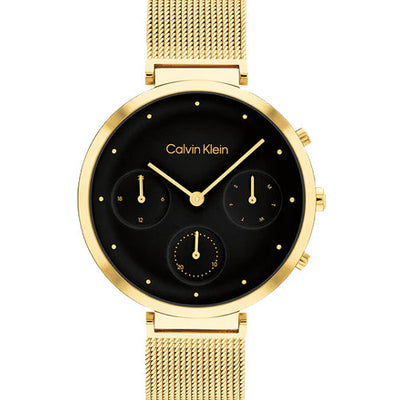 Calvin Klein Minimalistic T-Bar Black Dial  Women 37mm 25200287