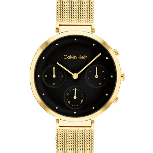 Calvin Klein Minimalistic T-Bar Black Dial  Women 37mm 25200287