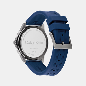 Aqueous Men Quartz Navy Blue Dial Analog Silicone Watch 25200384