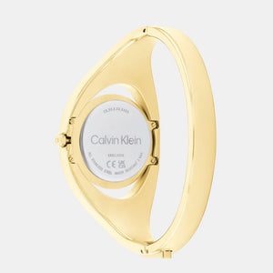Ck Elation Women Quartz Champagne Dial Analog Stainless Steel Watch 25200391
