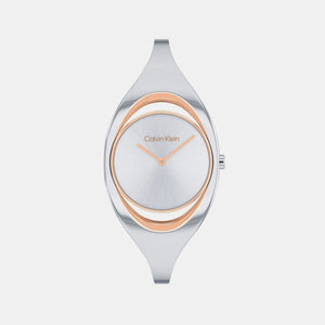 Ck Elation Women Quartz Silver Dial Analog Stainless Steel Watch 25200393