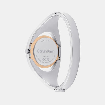 Ck Elation Women Quartz Silver Dial Analog Stainless Steel Watch 25200393