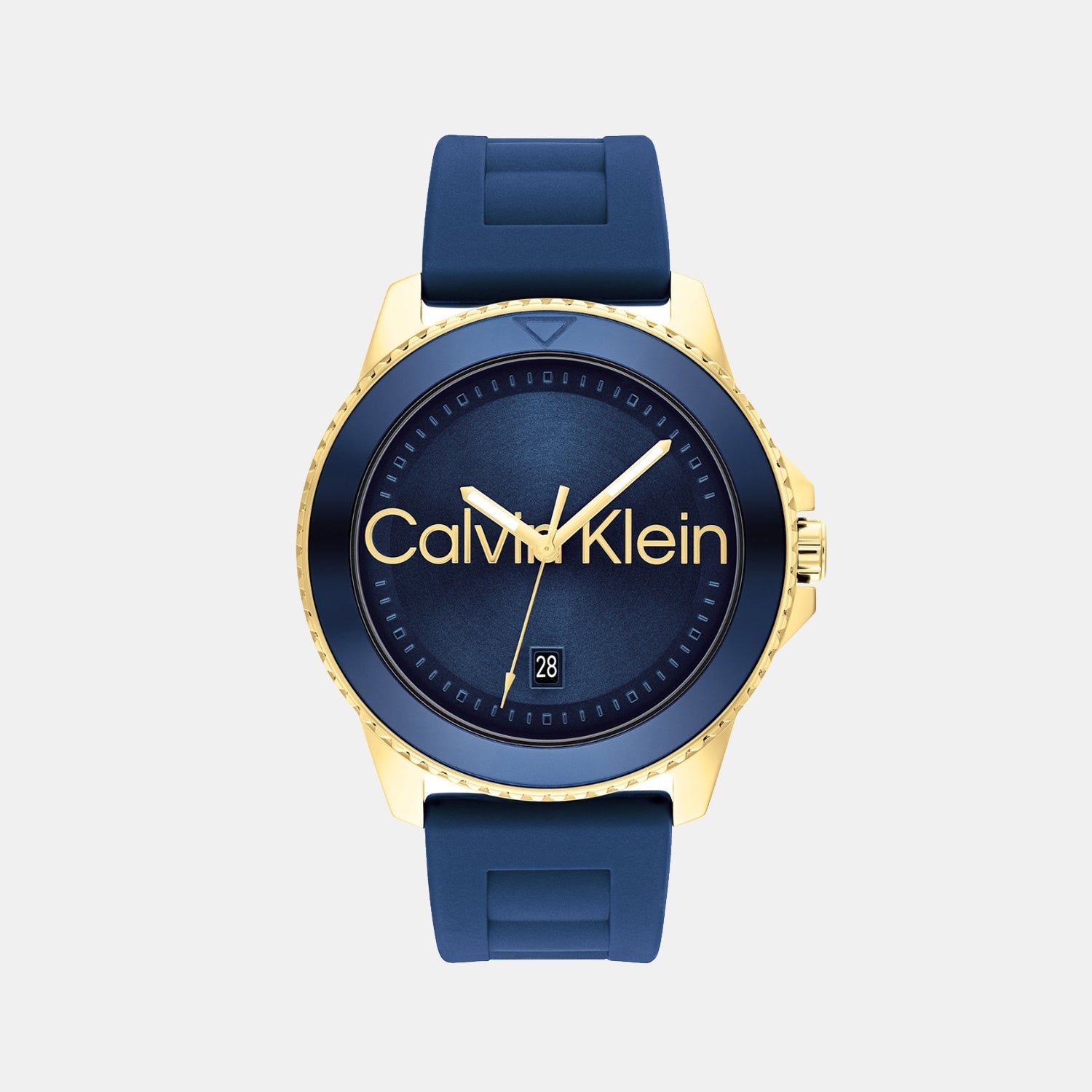 Aqueous Men Quartz Navy Blue Dial Analog Silicone Watch 25200426