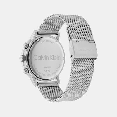 Gauge Men Quartz Blue Dial Multi-Function Mesh Watch 25200438