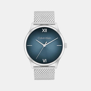 Ascend Men Quartz Blue Dial Analog Stainless Steel Watch 25200450