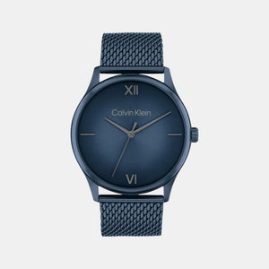 Ascend Men Quartz Blue Dial Analog Mesh Watch 25200451