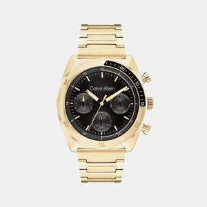 Ck Flex Men Quartz Black Dial Multi-Function Stainless Steel Watch 25200465