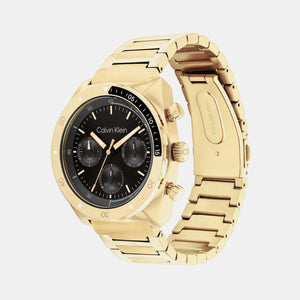 Ck Flex Men Quartz Black Dial Multi-Function Stainless Steel Watch 25200465