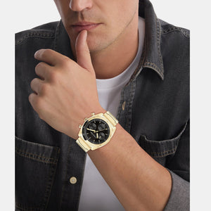 Ck Flex Men Quartz Black Dial Multi-Function Stainless Steel Watch 25200465