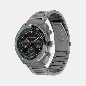 Ck Flex Men Quartz Black Dial Multi-Function Stainless Steel Watch 25200466