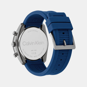 Ck Flex Men Quartz Blue Dial Chronograph Stainless Steel Watch 25200468