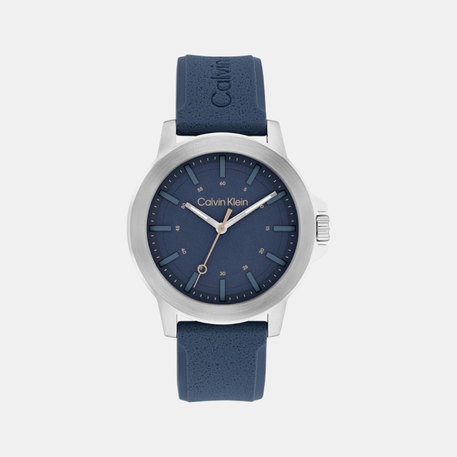 Ck Reset Men Quartz Blue Dial Analog Leather Watch 25200470