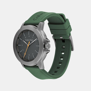 Ck Reset Men Quartz Dark Grey Dial Analog Silicone Watch 25200472
