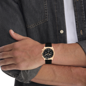 Ck Flex Men Quartz Black Dial Multi-Function Silicone Watch 25200480