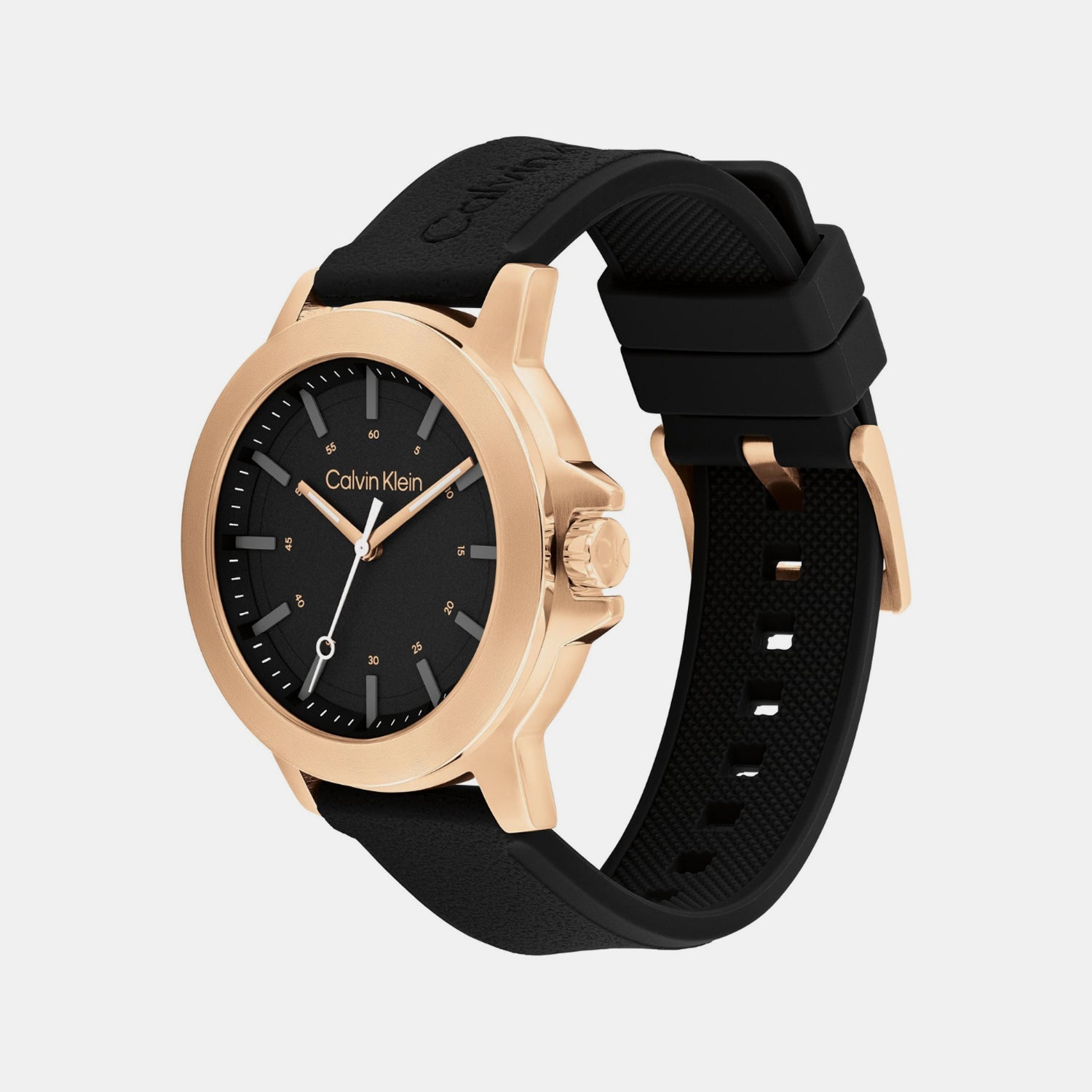 Ck Reset Men Quartz Dark Grey Dial Analog Silicone Watch 25200481