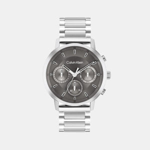 Gauge Men Quartz Grey Dial Multi-Function Stainless Steel Watch 25200493