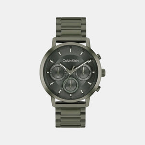 Gauge Men Quartz Green Dial Multi-Function Stainless Steel Watch 25200494