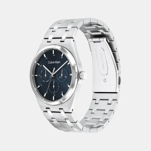 Ck Motion Men Quartz Blue Dial Multi-Function Stainless Steel Watch 25200520