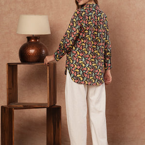 Ethnic Paisley Printed Straight Fit Kurti - Multi