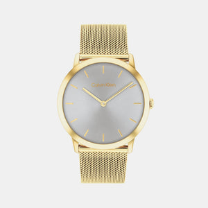 Exceptional Unisex Quartz Grey Dial Analog Mesh Watch 25300003