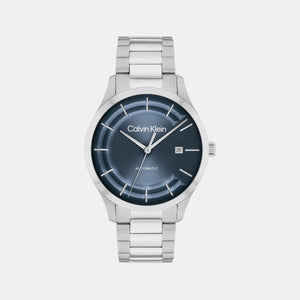Ck Iconic Men Automatic Blue Dial Analog Stainless Steel Watch 25300020