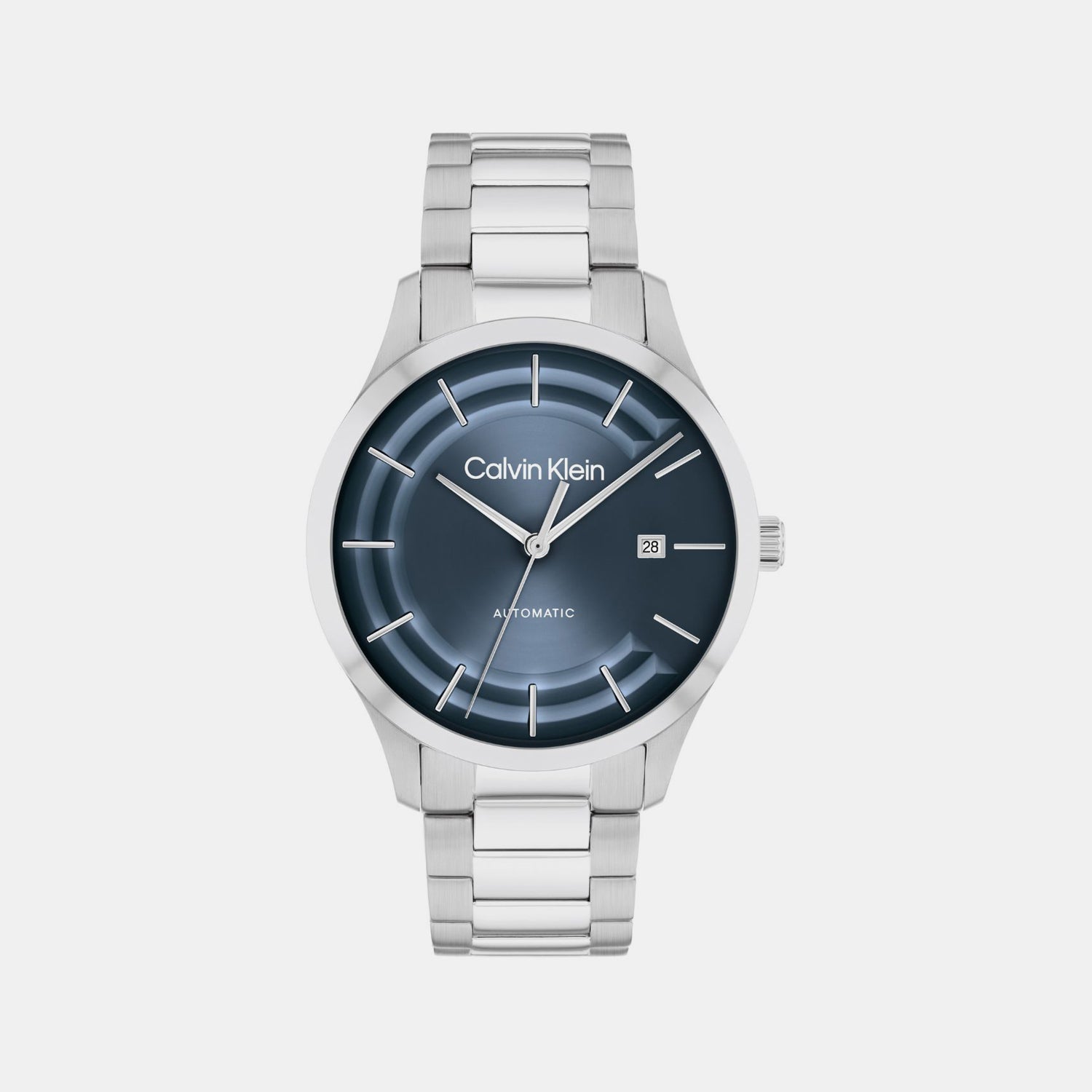 Ck Iconic Men Automatic Blue Dial Analog Stainless Steel Watch 25300020