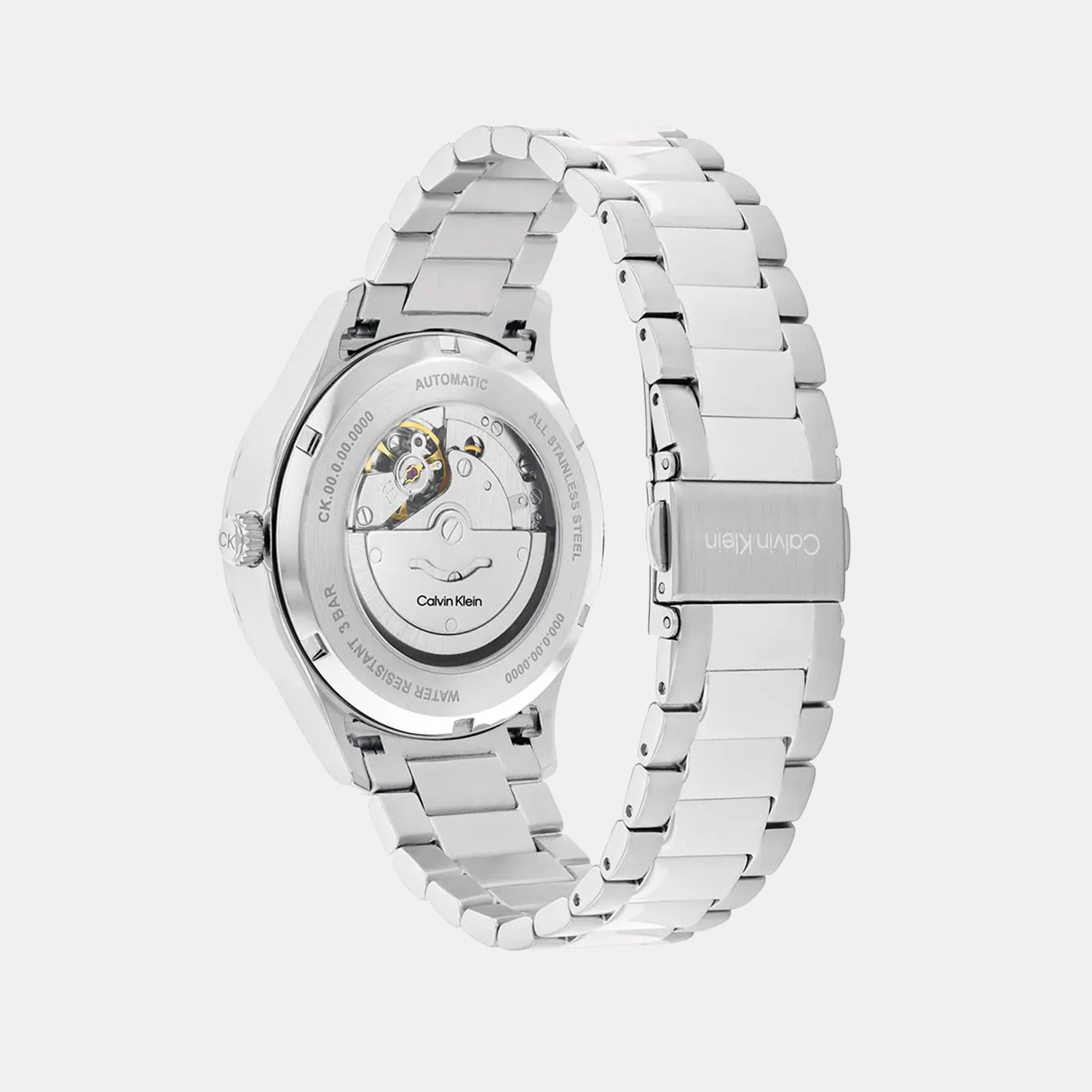 Ck Iconic Unisex Automatic Black Dial Analog Stainless Steel Watch 25300021
