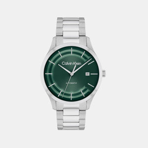 Ck Iconic Unisex Automatic Green Dial Analog Stainless Steel Watch 25300022