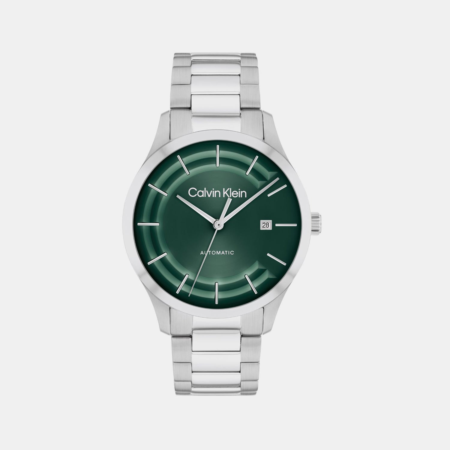 Ck Iconic Unisex Automatic Green Dial Analog Stainless Steel Watch 25300022