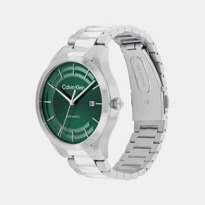 Ck Iconic Unisex Automatic Green Dial Analog Stainless Steel Watch 25300022
