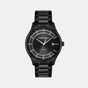 Ck Iconic Men Automatic Black Dial Analog Stainless Steel Watch 25300023